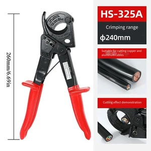 Wire Strippers Ratcheting Wire Cut Ratchet Cable Cutter Cut Up To 240m P - Picture 1 of 12