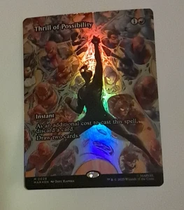Brivido di Possibilità Poster FOIL NM Marvel Spiderman MTG MAGIC IL RADUNO - Foto 1 di 2