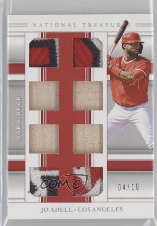 2019 National Treasures Game Gear Material Eights Holo Silver /10 Jo Adell - Image 1 of 2