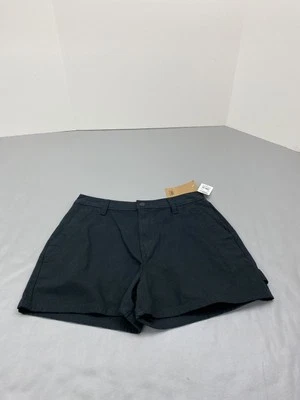 Шорты женские Vans 27 черные повседневные с высокой талией универсальные из хлопковой смеси карманный логотип - Изображение 1 из 4