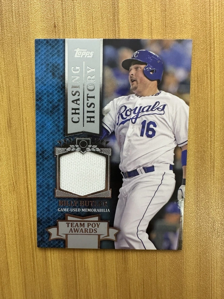2013 Topps Chasing History #CHR-BB Billy Butler Relic Card AR50 - Image 1 of 2