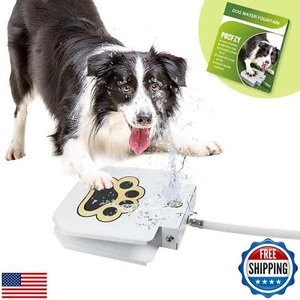 Poofzy Dog Water Fountain Step On, Outdoor Dog Water Sprinkler for Large Dogs - Picture 1 of 5