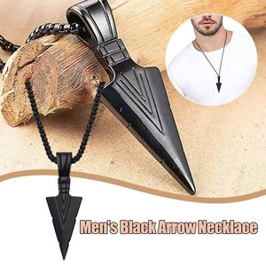 Mens Necklace Head Pendant Sweater Chain Necklaces Gift Punk FAST S6L9 - Foto 1 di 9