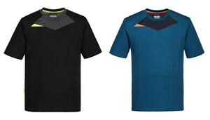 Portwest DX411 DX4 T-Shirt Short Sleeve Polyester Comfortable Stretch Workwear - Picture 1 of 9