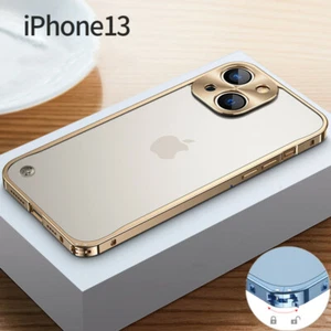 Aluminium Stoßfest Metall Hülle für iPhone 16 15 14 Pro Max 12 13 Schnalle Cover - Bild 1 von 19