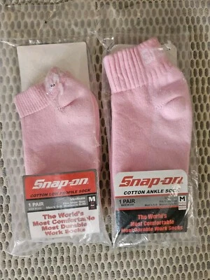 Snap-on Ladies Cotton Socks 2 Pairs Size M-ankle/low Profile - Image 1 of 3