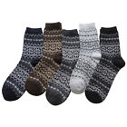 5 Pairs Of  Mens Socks  Winter Soft Warm Cold Knit Wool Socks