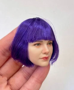 1/6 Female Purple hair Head Sculpt For 12" PH TBL Worldbox Hot Toys Figure Body - Bild 1 von 4