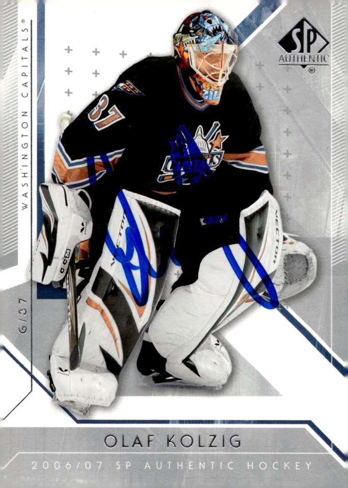 Olaf Kolzig - Signed 2006-07 Upper Deck SP Authentic Card #2 - Washington - Image 1 of 2
