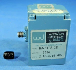 Watkins Johnson WJ-5122-18 YIG Tuned Oscillator 2.16 - 4.16 GHz (Free Shipping!) - Picture 1 of 10