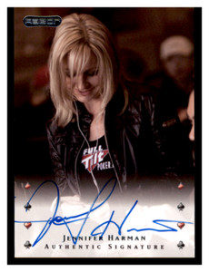 2010 Razor Poker Jennifer Harman Authentic Signature ON CARD Auto #21 JS #2