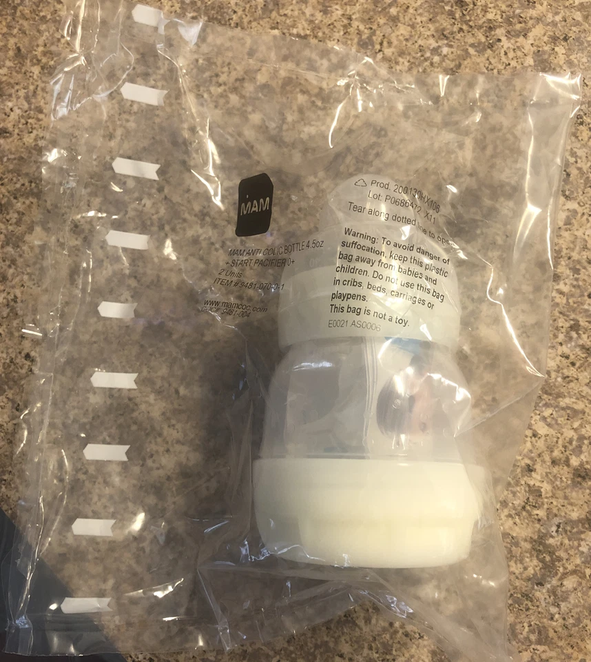 NUEVO MAM BOTELLA ANTICÓLICOS 4.5oz y chupete de inicio 0+ meses nuevo Foto 1 de 1