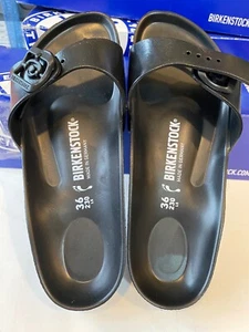 BIRKENSTOCK Madrid EVA Black Women's Slipper Casual Sandals [EU:36] NWT 128163 - Picture 1 of 8