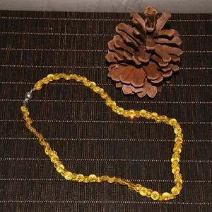 Collecting Handicrafts, Hanging Decorations, Yellow Zircon Cut Necklaces - Picture 1 of 7
