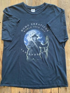 Ian Anderson Homo Erraticus World Tour 2014 T-Shirt - Black - XL - Gildan - Picture 1 of 12