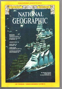 National Geographic Magazine December 1976 Jackson Hole Wyoming-Whale supplement - Picture 1 of 3