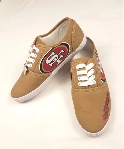 "I Love The 49ers" Size 7.5 Licensed Womens Sneakers Shoes With SF Charm Cover