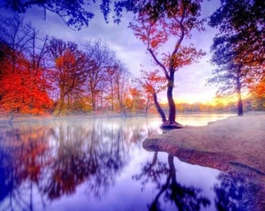 Diamond Painting 5D Full Square 60cmx45cm, Purple Dusk ,Free Post Oz Seller - Bild 1 von 3