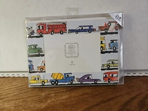 Vintage Posie Photo Card Truck/car Themed 6ct Picture Frame Greeting Card - Picture 1 of 6