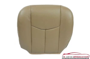 Driver Side Bottom TAN Leather Seat Cover 03-04 Compatible with GMC Denali Truck - Picture 1 of 5