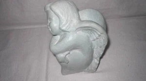 Isabel Bloom 2006 Blue Cement Angel 7" Signed Retired Rare - Picture 1 of 11