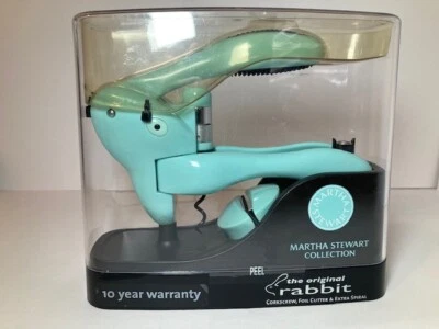 Rabbit Corkscrew Martha Stewart Collection Pastel Teal New Sealed Extra Spiral Foto 1 de 3