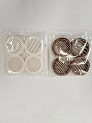 UPMANN Möbellüfter weiß braun rund 43 mm VE 4 Lüftungsgitter Luftgitter Bad Küche neu