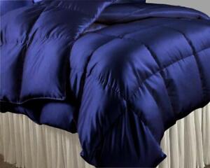 1000 Thread Count Satin Silk 300 GSM 3 PC Comforter Set US Sizes & Solid Colors