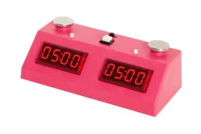 ZMart Fun II Digital Chess Clock - PINK/PINK - Image 1 of 2