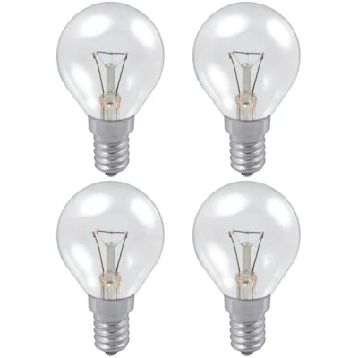 Pack of 4 Philips 60W 230V SES E14 Clear Dimmable Golf Ball - Image 1 of 4