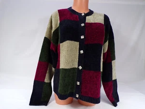 Vintage Christopher Banks Cardigan Sweater Women L Acrylic Button Hong Kong B25 - Picture 1 of 8