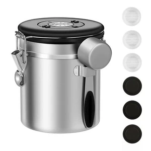 Coffee Canister Airtight Coffee Container Stainless Steel Coffee Bean Storage... - Picture 1 of 8