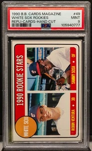 0777 ROBIN VENTURA SAMMY SOSA 1990 Baseball Cards Magazine 49 White Sox RC PSA 9 - Picture 1 of 3