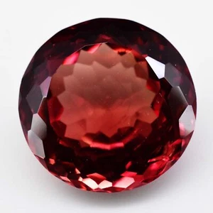 15.05 ct 15 mm Round Natural Mandarin Reddish Orange Spessartite Garnet, Namibia - Picture 1 of 4