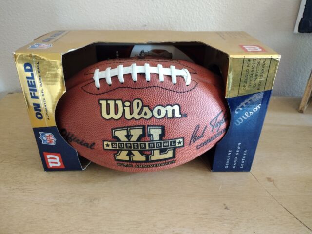 Wilson Super Bowl 57 Jogo de futebol oficial de couro - Chiefs vs