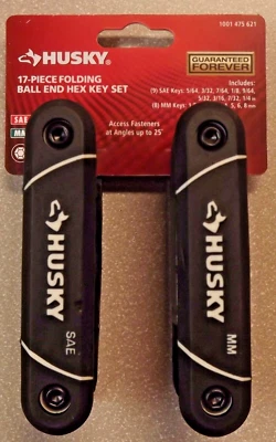 New! Husky 17 Pc Folding Ball End Hex Key Set - Image 1 of 2