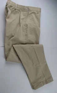 Lands End Khaki Straight Fit Plain 7 Day Chino Pants Womens 2 ~NEW~ - Picture 1 of 7