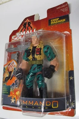 Figura de acción Hasbro Small Soldiers Commando Elite Chip Hazard NIOP -- Sin misiles Foto 1 de 4