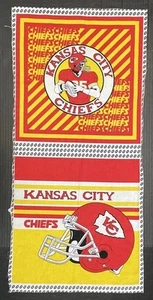 Vintage 1994 Kansas City Chiefs Helmet Quarterback Fabric Pillow Bag 34" x 16" - Picture 1 of 7