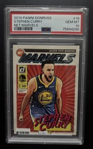 2019 PANINI DONRUSS NET MARVELS #18 STEPHEN CURRY PSA 10 GEM 💎 MINT - Picture 1 of 2