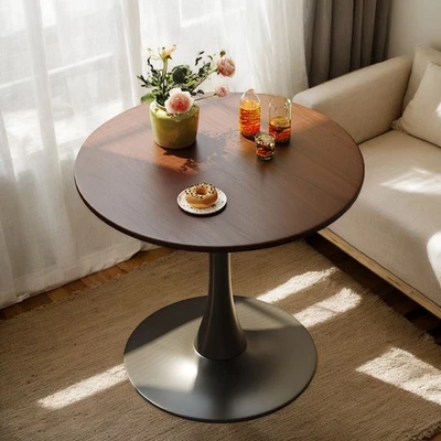 Round Dining Table 31.5'' Modern Kitchen Dining Table Mid Century Coffee Table  - Image 1 of 4