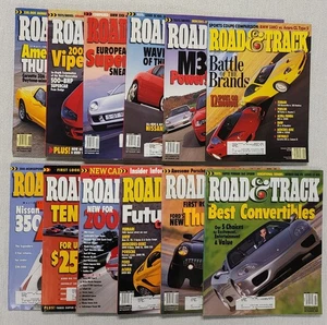 Road And Track Magazine 2001 Full Year Lot Set Of 12 Very Good+ Condition - Bild 1 von 17