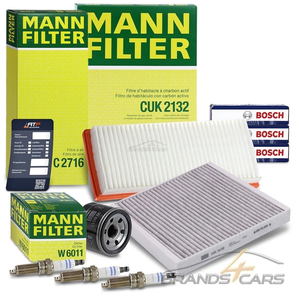 MANN-FILTER INSPEKTIONSPAKET FILTERSATZ C FÜR SMART FORTWO 451 1.0 +Turbo Brabus - Bild 1 von 4