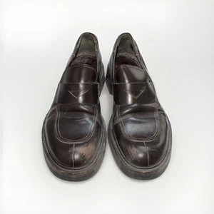 Vintage Men’s Prada Slip-On Loafers/Dark Brown, Size: 7 1/2, EU 40.5-41 - Picture 1 of 10
