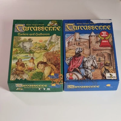 Carcassonne Hunters and Gatherers Board Game with Expansion 2000 2002 Rio Grande - Image 1 of 4