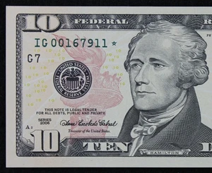 $10 2006 Star CU Federal Reserve Note IG00167911* ten dollar Chicago 640K run 1 - Picture 1 of 3