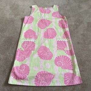 Lilly Pulitzer Damen Muscheln Etuikleid Vintage Muscheln 2 Fronttaschen 12 - Bild 1 von 11