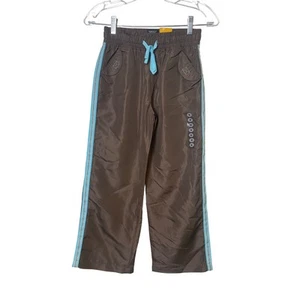 Bcg Girls Brown Striped Windbreaker Slant Pocket Pants Size Medium (8-10) - Picture 1 of 7