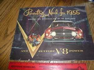 1955 Nash Verkaufsbroschüre - Vintage - Faltbarer Stil - Bild 1 von 4