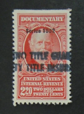 US Revenue Stamp R603 $2.20 Documentary Series 1952 - Image 1 of 2